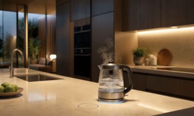 A bancada inteligente promete alimentar eletrodomésticos sem fios aparentes