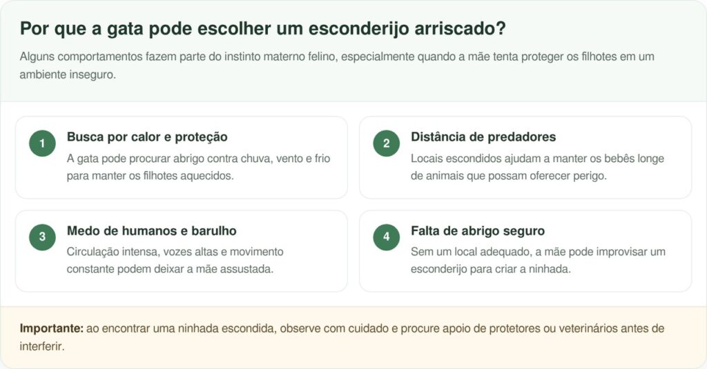 Filhotes de gatinho são encontrados no capô de carro antigo entre folhas