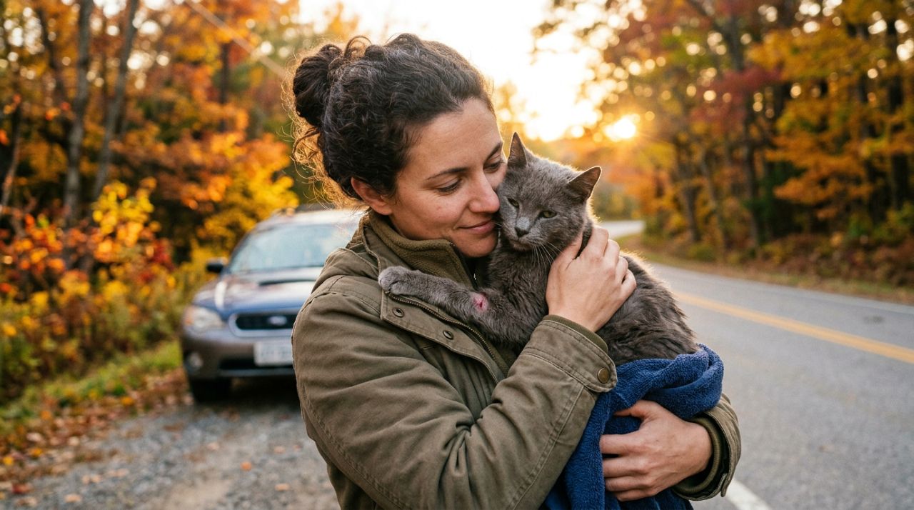 Gato ferido emociona ao confiar no resgate animal e encontrar proteção