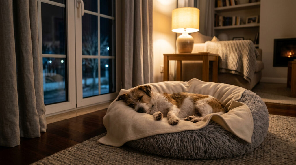 Segundo especialistas, onde os cães devem dormir em noites frias