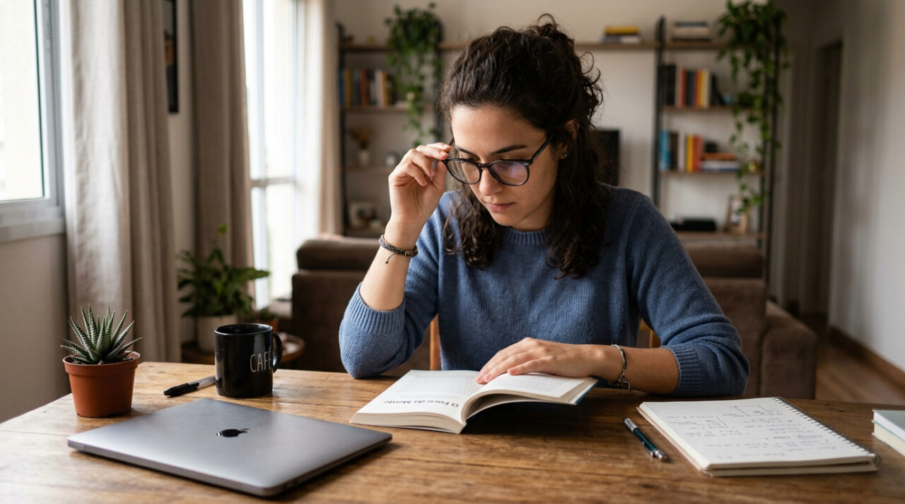 Segundo a psicologia, pessoas que ficam ajustando os óculos toda hora não são ansiosas: elas têm um traço de inteligência que poucos possuem