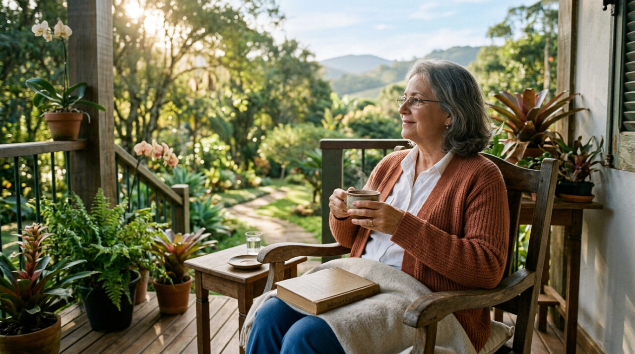 A psicologia diz que pessoas entre 60 e 75 anos sabem ficar sozinhas sem transformar silêncio em solidão