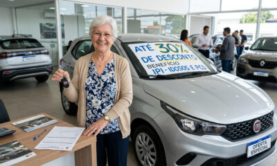 Idosos poderão comprar carro novo com desconto de até 30% com a nova isenção de impostos