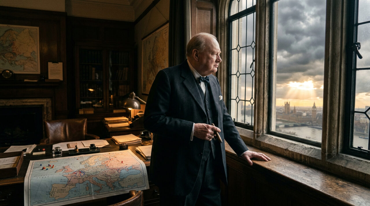 Citação do dia, de Winston Churchill: "O pessimista vê uma dificuldade em cada oportunidade; o otimista vê uma oportunidade em cada dificuldade"