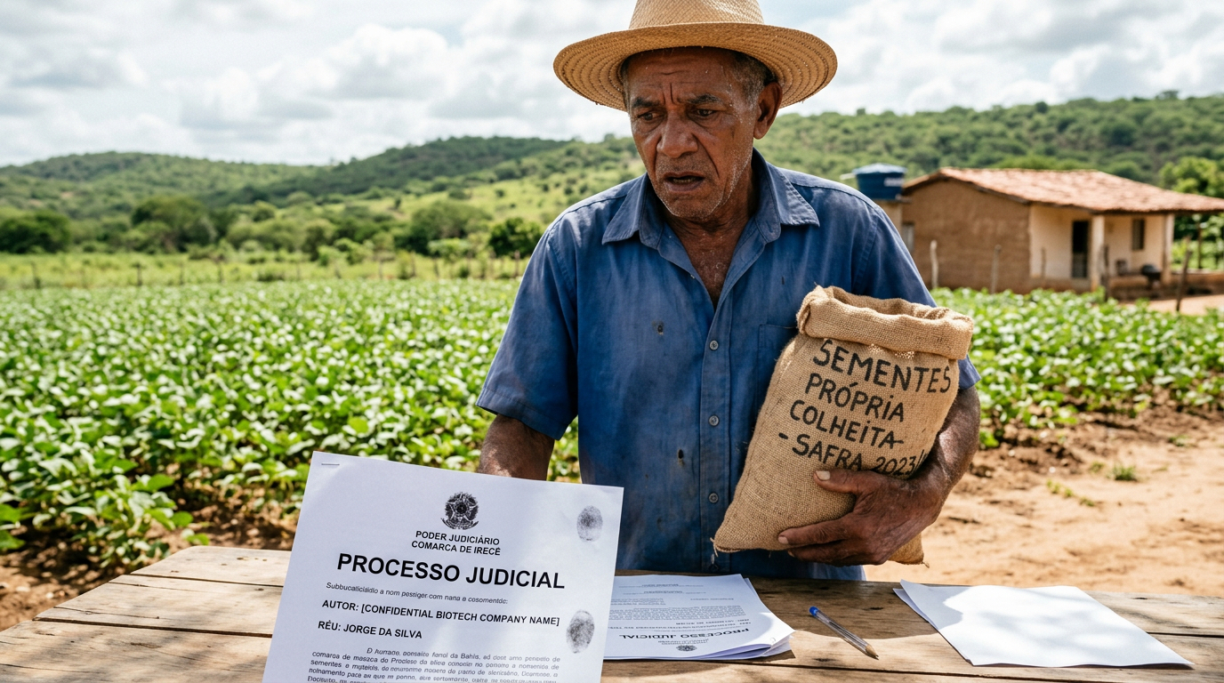 Agricultor é processado após guardar sementes da própria colheita: cobrança de royalties já soma R$ 15 bilhões no STJ