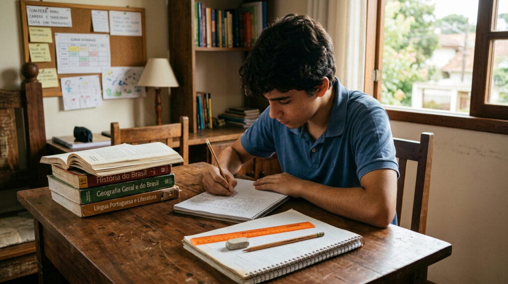 Como era aprender sem internet fazendo trabalho à mão com pesquisa, capricho e paciência