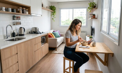 Como instalar mesa dobrável na parede para refeições, estudos ou apoio na lavanderia