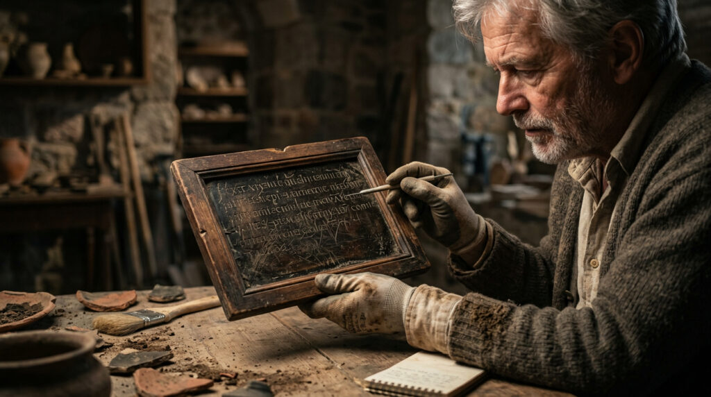 Arqueólogos encontram raro caderno medieval de 700 anos e tentam decifrar seu conteúdo