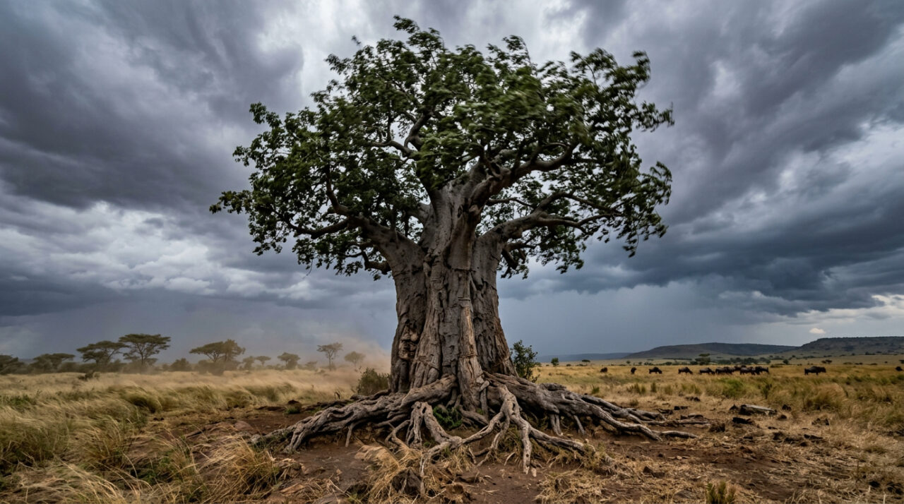 Provérbio africano do dia: “Quando as raízes de uma árvore são profundas, ela não precisa temer o vento, porque sabe de onde veio antes de enfrentar a tempestade.” Uma reflexão sobre identidade e origem