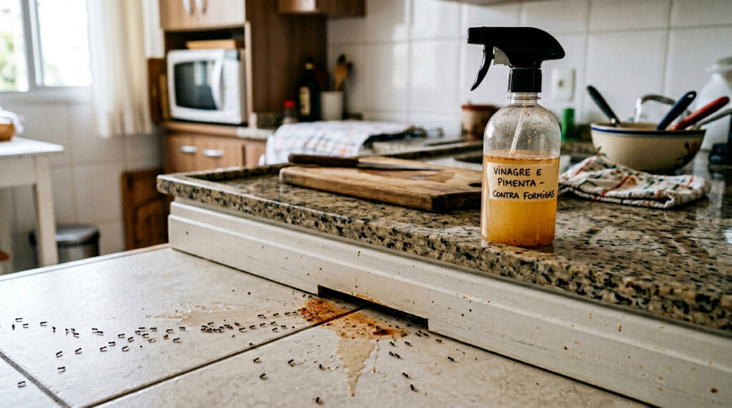 Pimenta em pó reforça o efeito repelente do vinagre