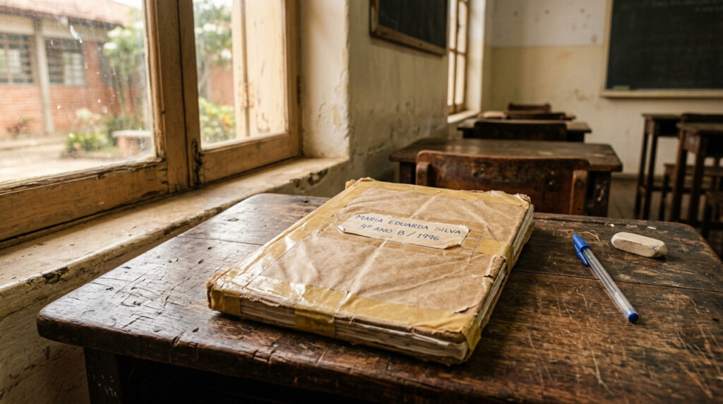 Materiais escolares que eram usados até o fim e hoje trazem lembranças da escola antiga