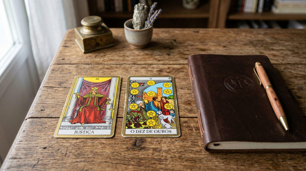 4 cartas do tarot que falam sobre merecimento, retorno e recompensas que chegam no tempo certo