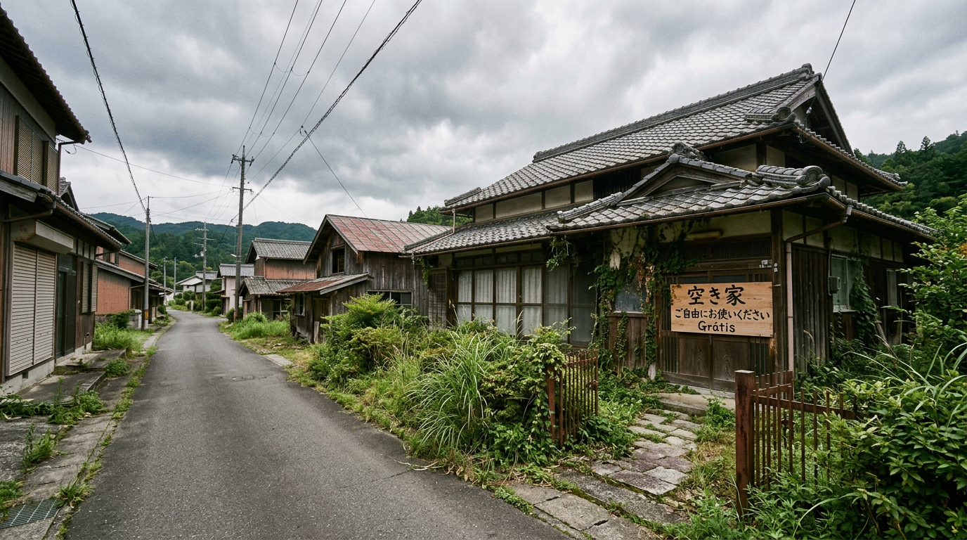 O Japão tem 9 milhões de casas sobrando e está dando de graça,mas há um detalhe sinistro que explica por que ninguém quer