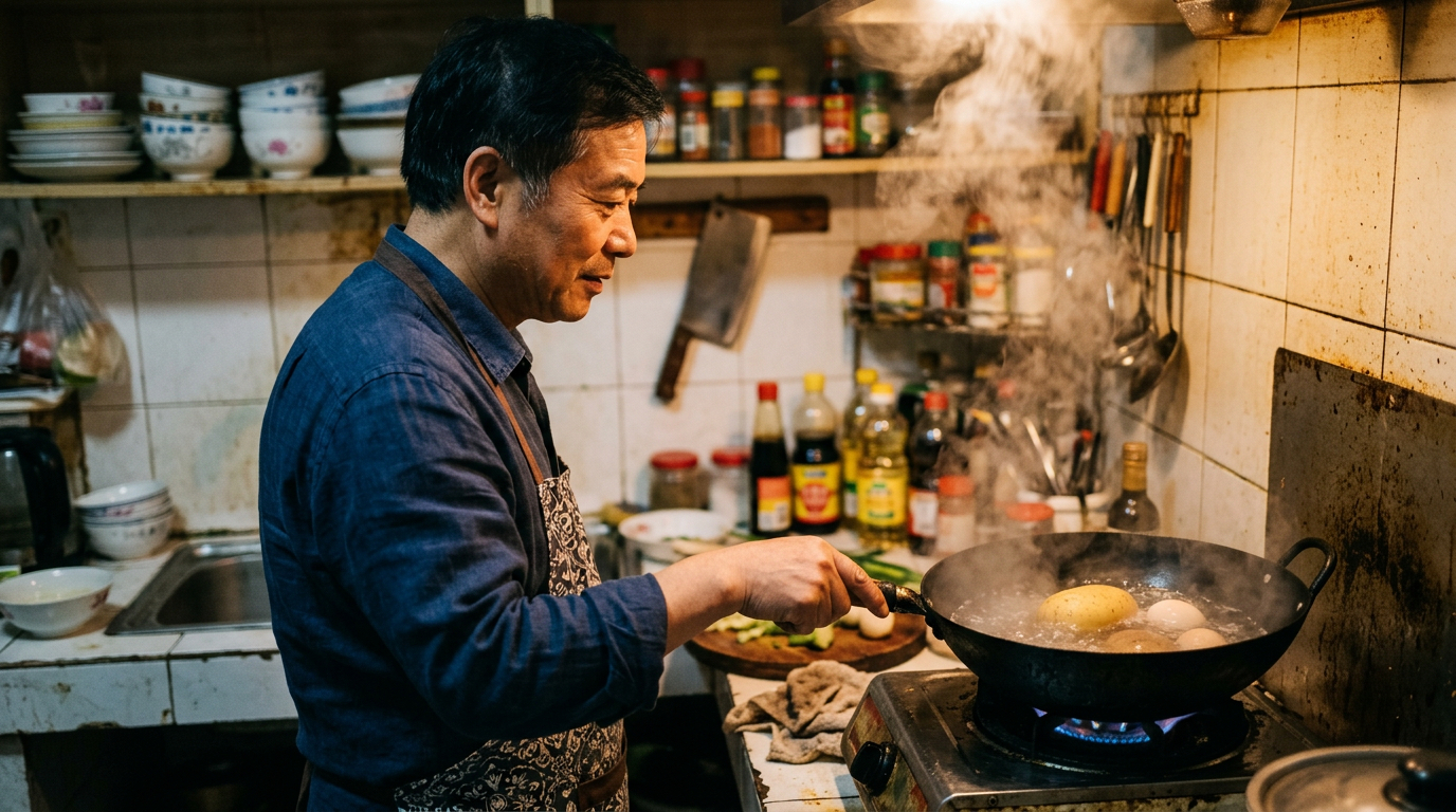 A reflexão profunda do provérbio chinês : "A mesma água fervente que amolece a batata endurece o ovo"?