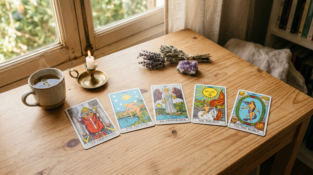 Estas 5 cartas do tarot indicam proteção espiritual ativa e momentos de maior segurança interior