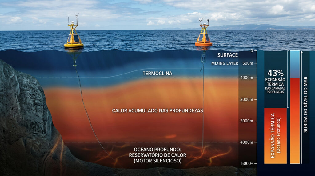 Nem o derretimento do gelo nem o efeito estufa: o nível do mar está subindo e o verdadeiro culpado está escondido debaixo d'água.