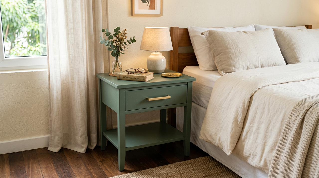 Como pintar criado-mudo antigo e deixar a decoração do quarto mais bonita e atual