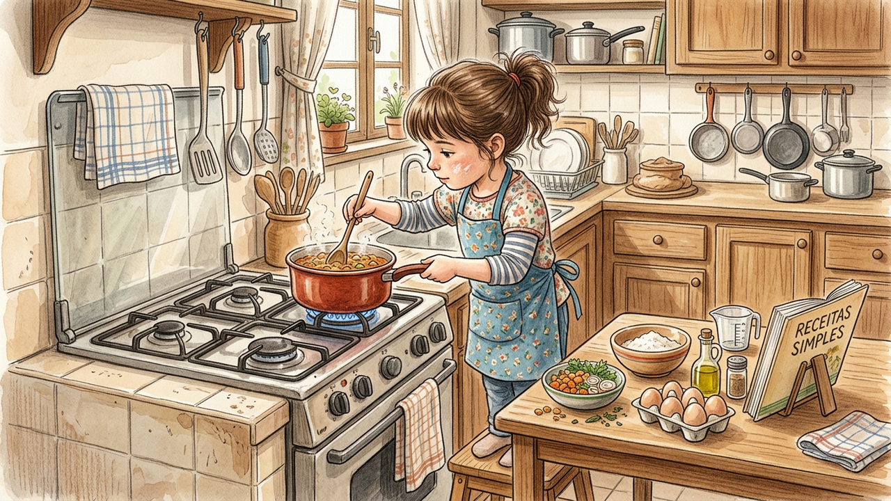 A psicologia diz que pessoas que aprenderam a cozinhar antes dos 12 anos apresentam níveis mais altos de paciência e resolução de problemas na vida adulta do que a média