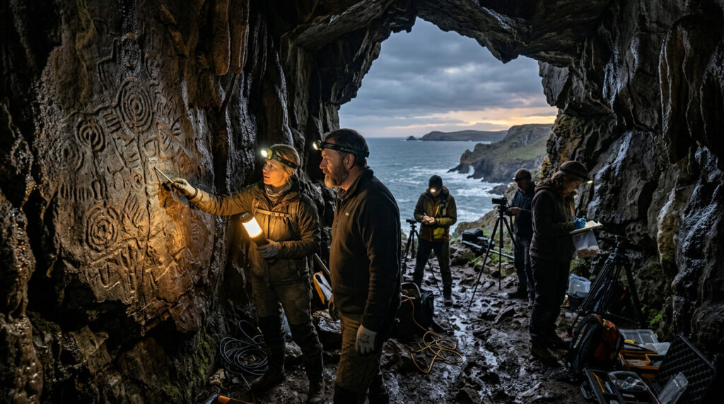 Após mais de um século, cientistas confirmam que misteriosas marcas em caverna são arte rupestre de 17 mil anos