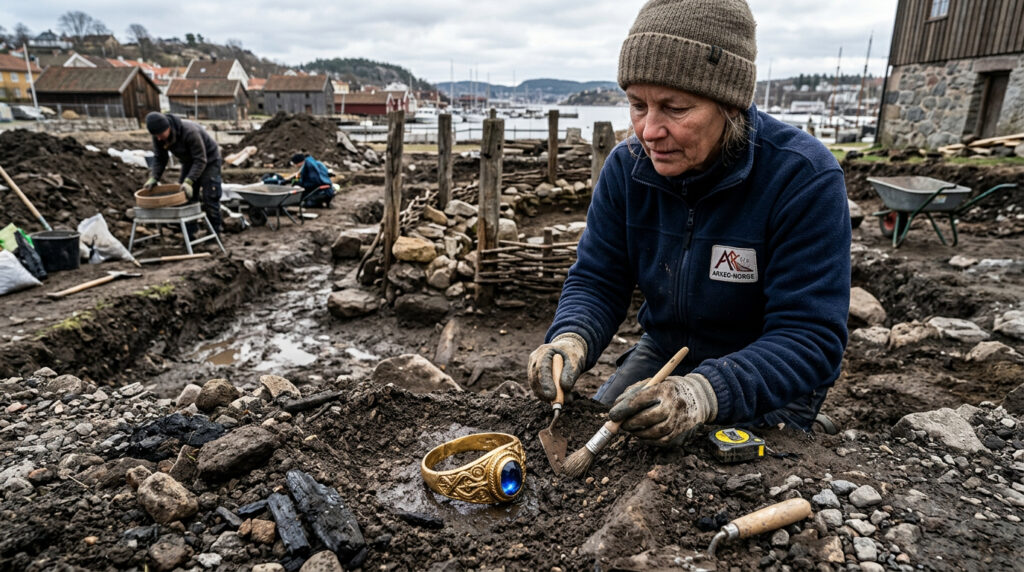 Anel medieval encontrado na Noruega revela antigas crenças sobre proteção divina