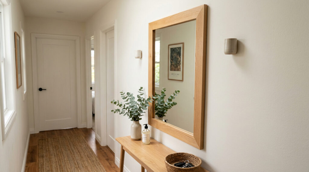 Espelho decorado muda o visual do banheiro ou quarto com acabamento barato e fácil de fazer