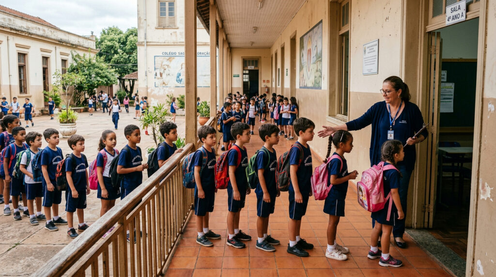 Rotinas da escola que ficaram na memória e marcaram a infância de muitas gerações