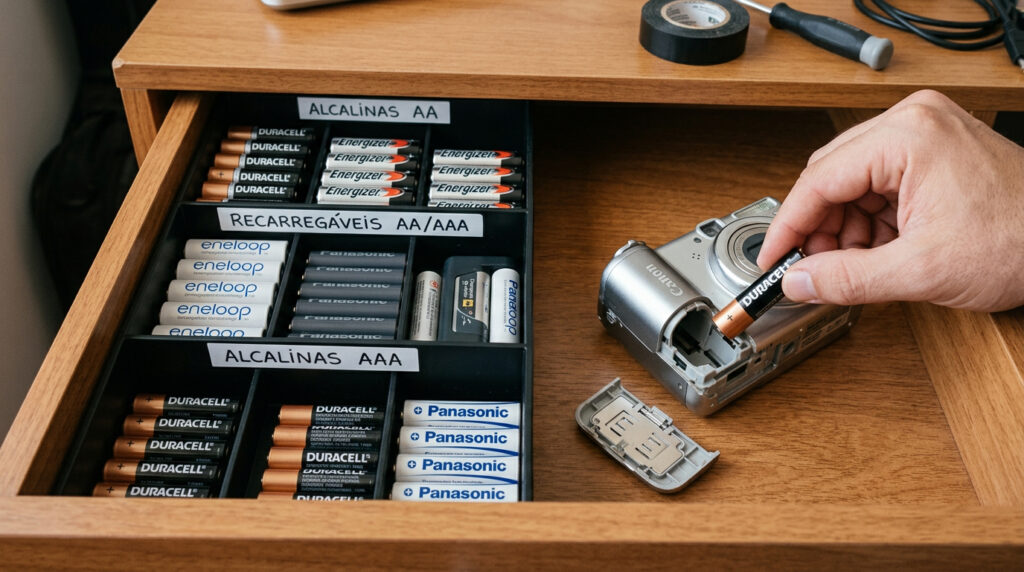 O que significam as letras nas pilhas AA e AAA e qual a diferença entre elas?