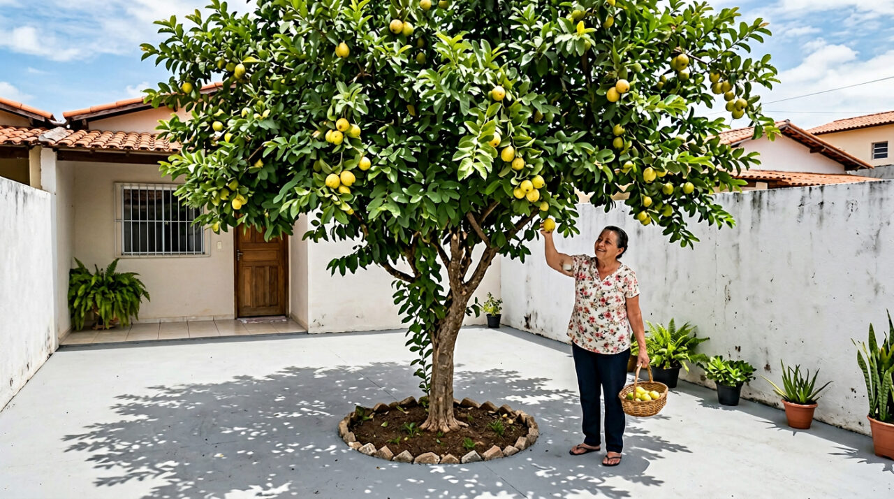 Essa árvore é ideal para o seu pátio: não racha o piso, proporciona sombra e dá frutos deliciosos