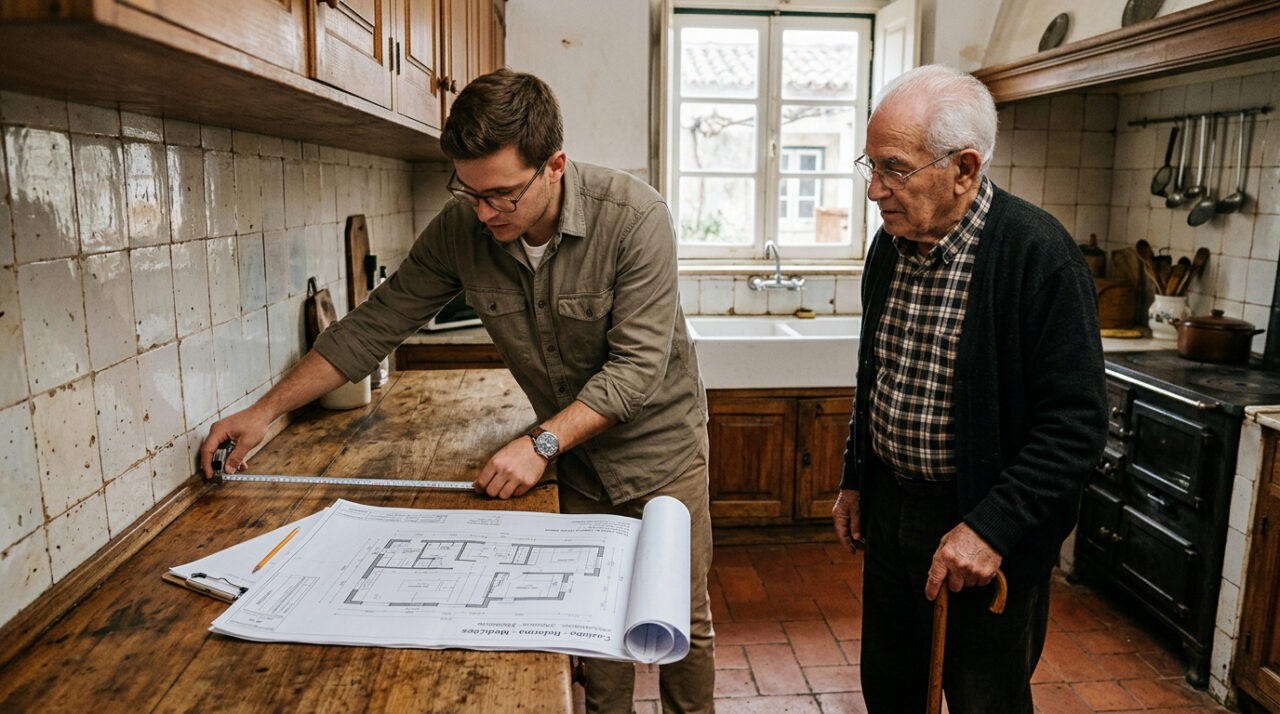 Um jovem arquiteto transforma cozinha dos anos 60 do avô e o resultado mantém 85 anos de memórias