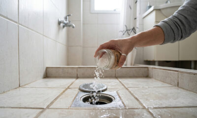 O truque do sal grosso que elimina odor de esgoto no banheiro em menos de 10 minutos