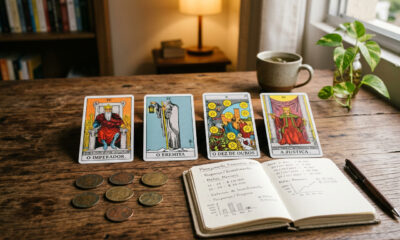 4 cartas do tarot que indicam crescimento financeiro gradual e construção de estabilidade