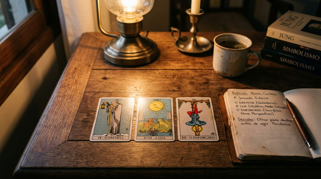 3 cartas do tarot que pedem cautela antes de decisões importantes e mudanças de rumo