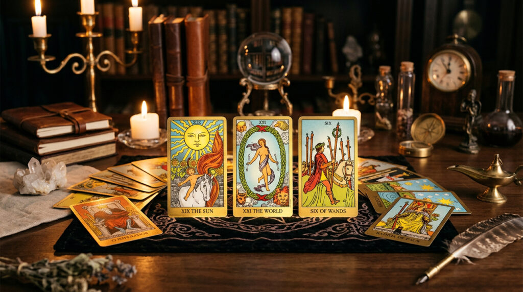 Cartas do tarot que indicam reconhecimento no trabalho e podem trazer destaque profissional