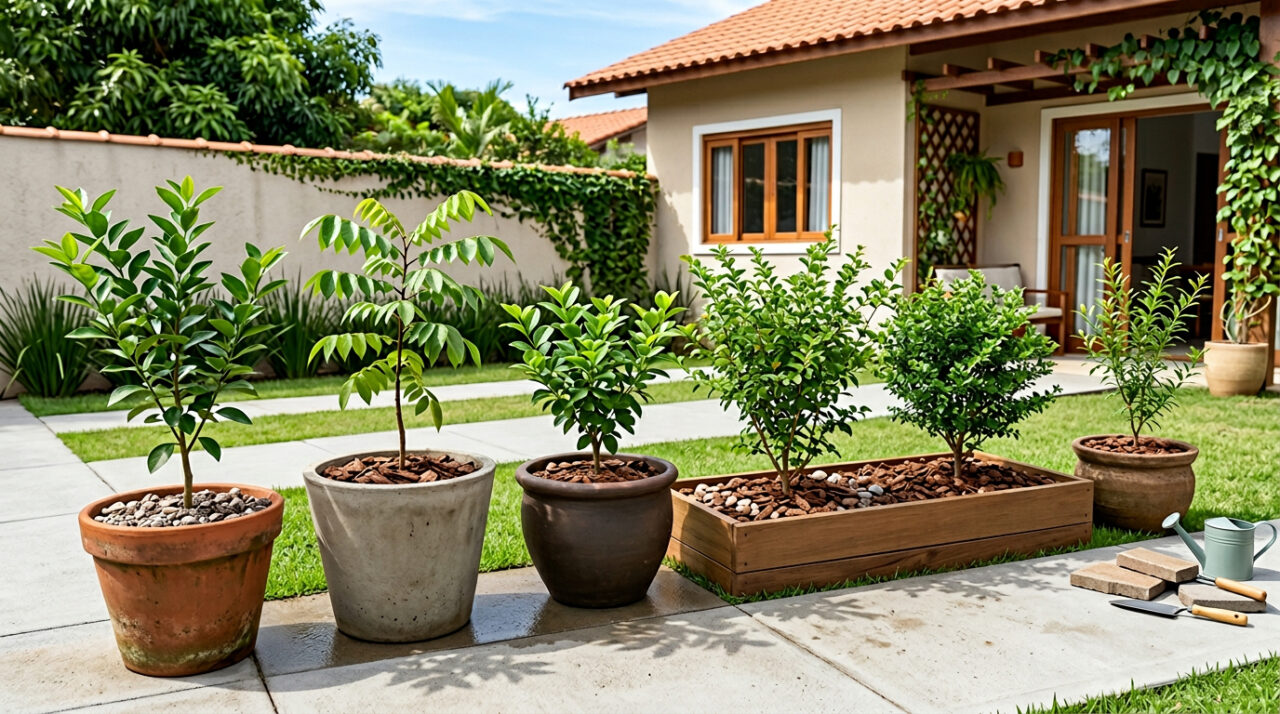 Sete árvores frutíferas com raízes que não danificam o piso do seu quintal, perfeitas para espaços pequenos