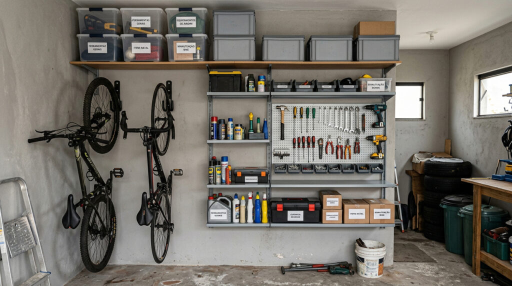 Como organizar garagem pequena e ganhar mais espaço sem aumentar a área construída