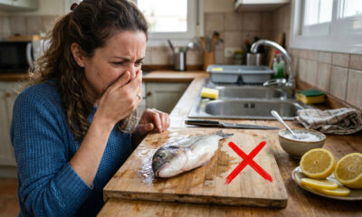 Adeus cheiro de peixe na cozinha: o truque com limão e sal que elimina o odor