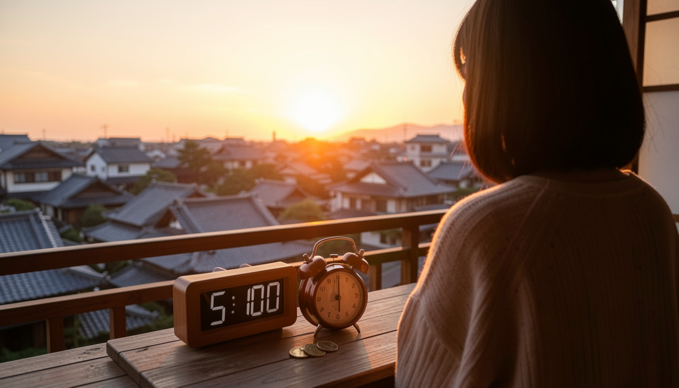 Provérbio japonês diz: “Acordar cedo traz três moedas de lucro”; quem acorda antes do nascer do sol por 21 dias seguidos relata mudanças na mente e no corpo