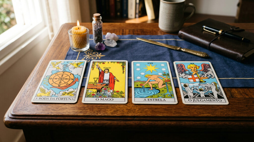 4 cartas do tarot que indicam mudanças positivas e novos caminhos se aproximando