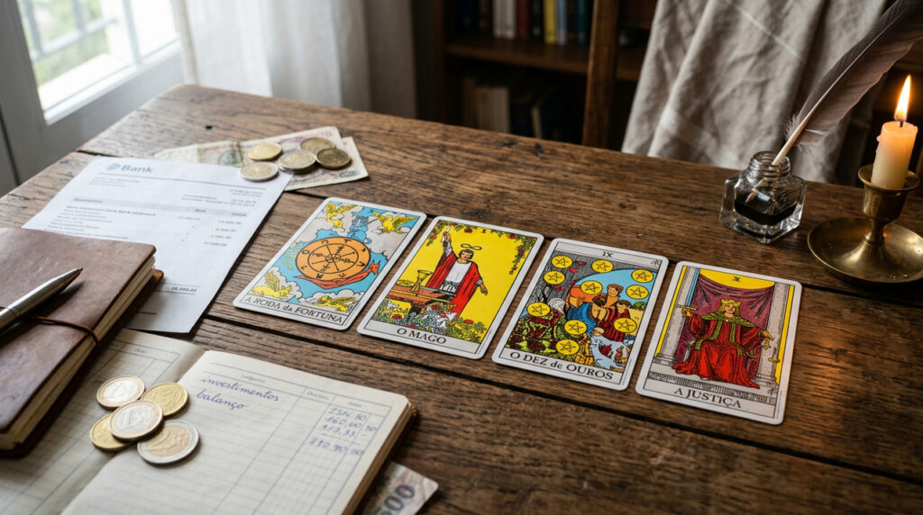 4 cartas do tarot que indicam mudanças no campo financeiro e novos caminhos materiais