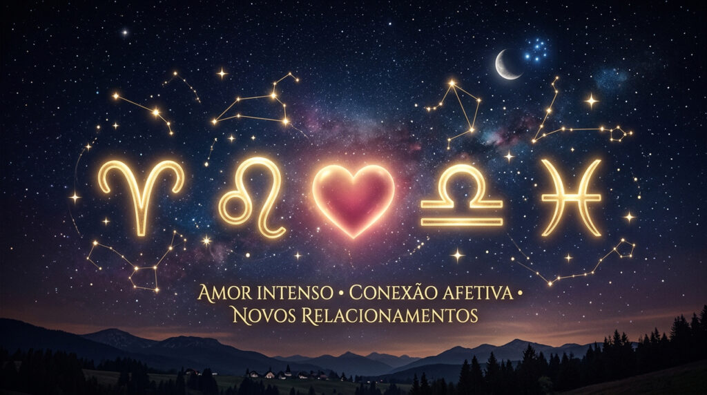 Os 4 signos que vão viver um amor intenso nos próximos dias e sentir emoções à flor da pele