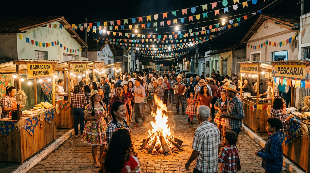 Festas juninas que marcavam o bairro inteiro e deixavam a infância cheia de alegria