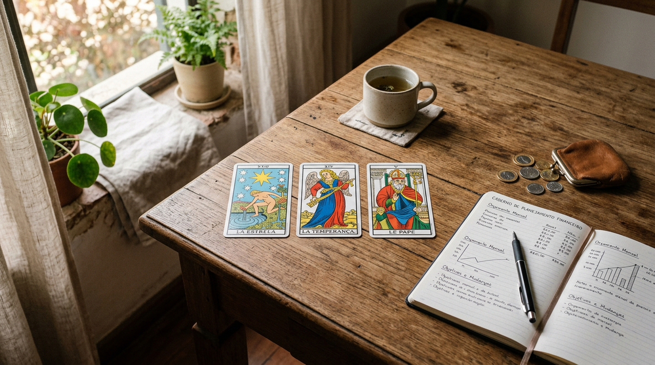 Estas 3 cartas do tarot indicam proteção e equilíbrio durante mudanças financeiras importantes