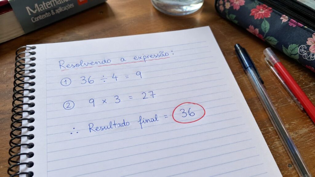 Só os mais rápidos e atentos acertam 36 ÷ 4 + 9 × 3 sem calculadora