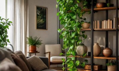 A jiboia transforma cantos vazios em cascatas verdes dentro de casa