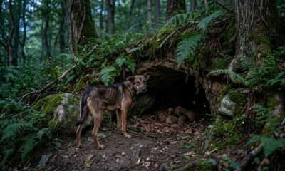Cadela Guia Socorrista Até Uma Caverna Escondida Para Salvar Seus Filhotes