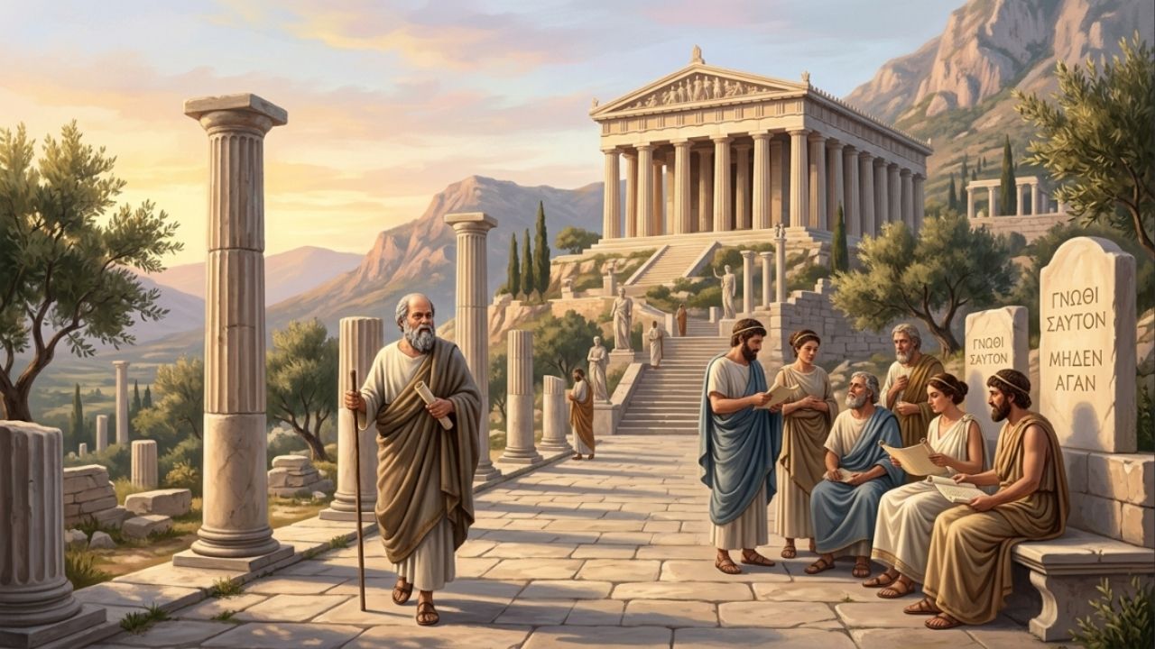 Frase de Sócrates do dia: "Conhece-te a ti mesmo" – o que o pai da filosofia ocidental quis dizer e por que essa ideia de 2.500 anos ainda é o conselho mais valioso que existe
