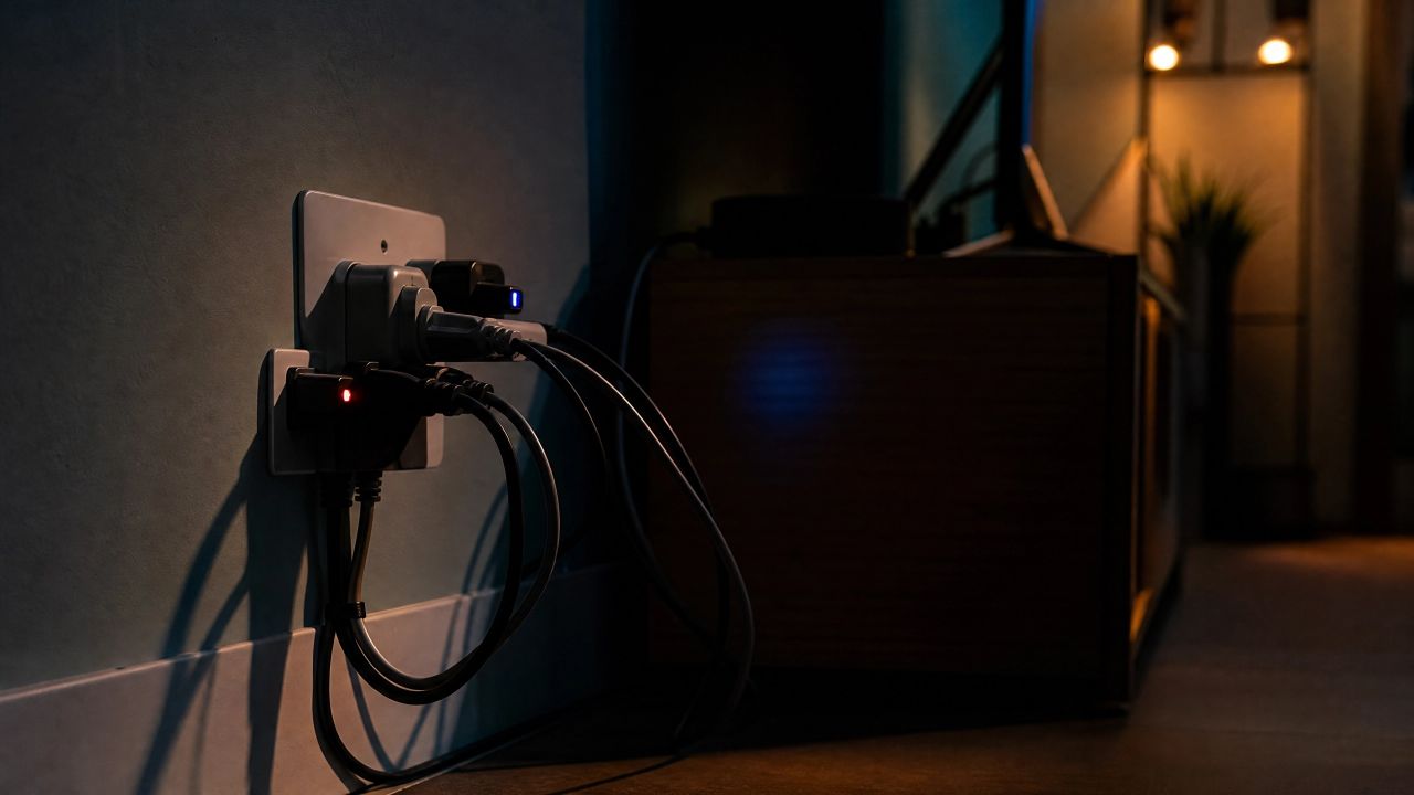 Pequenos sinais luminosos podem esconder um consumo contínuo de energia ao longo do mês