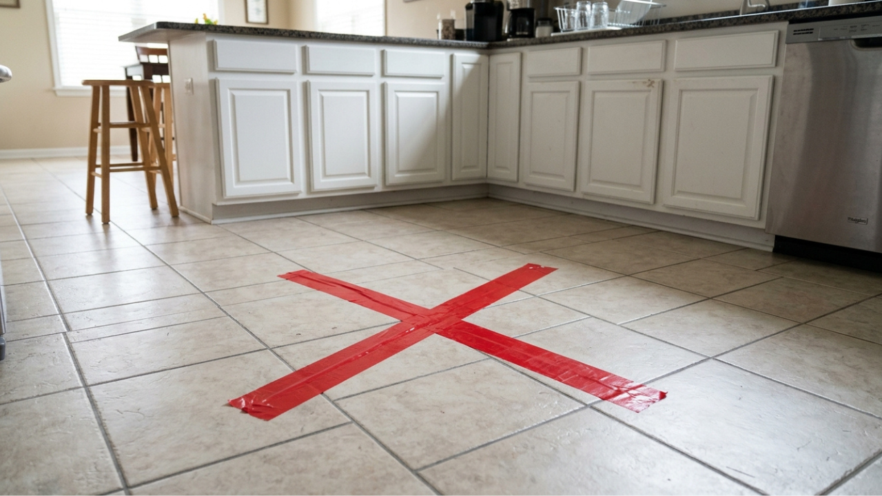 Adeus azulejos na cozinha: a nova onda minimalista para renovar o piso em um dia e sem pedreiros
