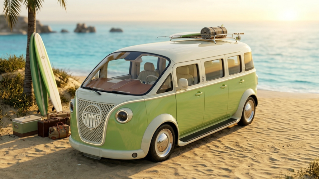 China lança “Kombi” de oito portas com tecnologia BYD e design retrô
