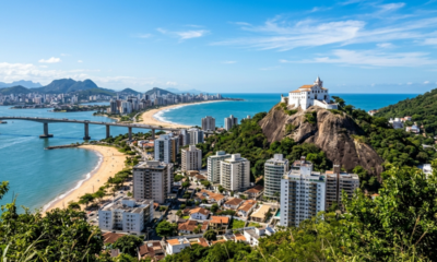 Fundada 14 anos antes de Salvador, essa cidade guarda um convento do século XVI em uma montanha de 154 metros de altura que encana com beleza única